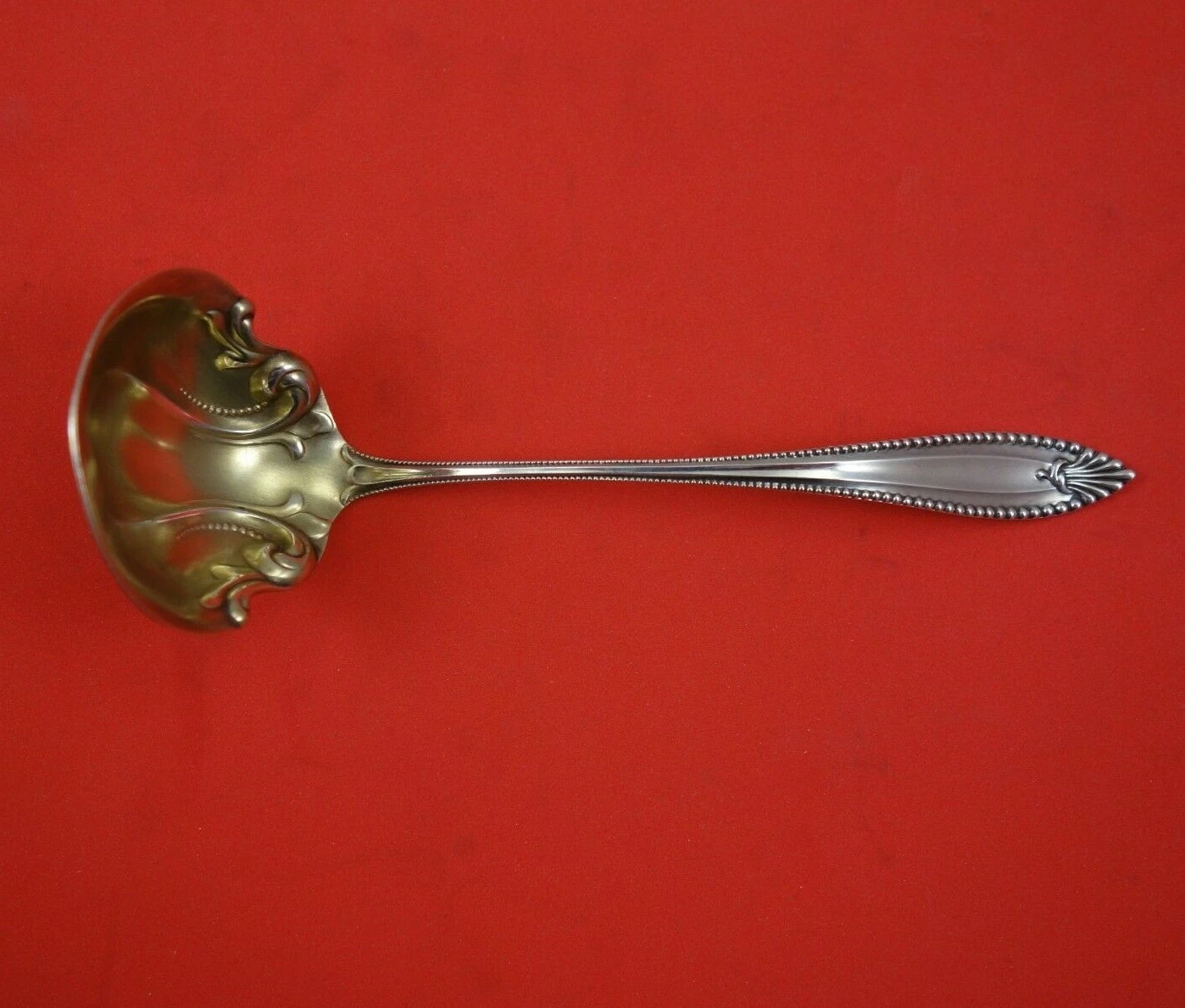 Cordova by Towle Sterling Silver Sauce Ladle Gold Washed Fancy 5 1/2" Serving