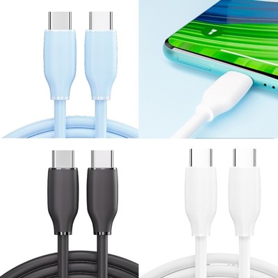 PD20W USB Cable USB C to USB C Cable Type C Fast Charging Silicone Cord Replace