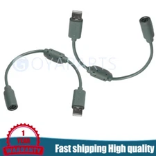 2x USB Breakaway Dongle Cable Cord Adapter For Xbox 360 PC Wired Controller