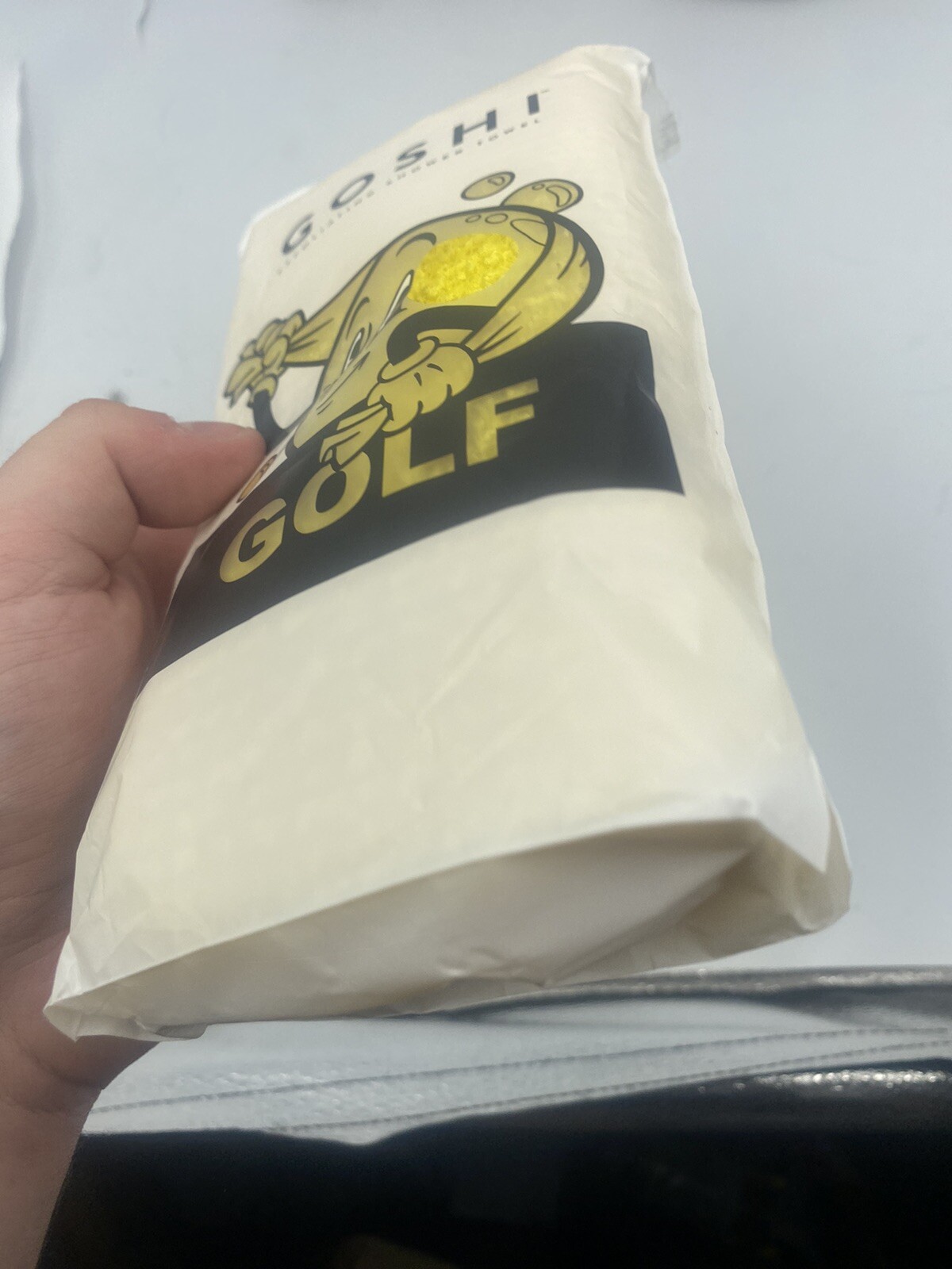 GOLF WANG x GOSHI - Exfoliating Shower Towel YELLOW NWT