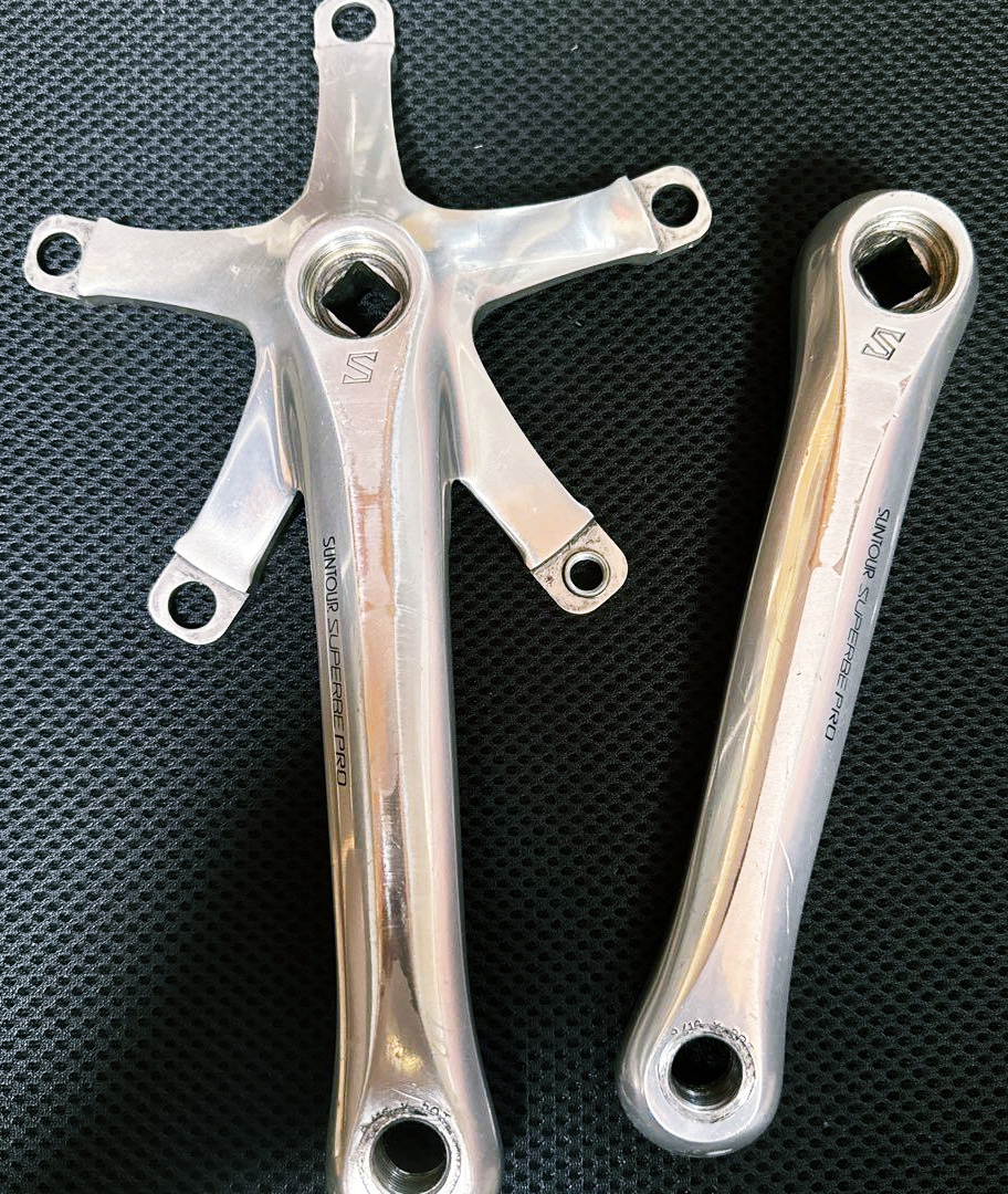 Suntour Superbe Pro Fixed Gear Njs Silver Crank length 165 Suntour Superbe Pro Fixed Gear Njs Silver Crank length 165