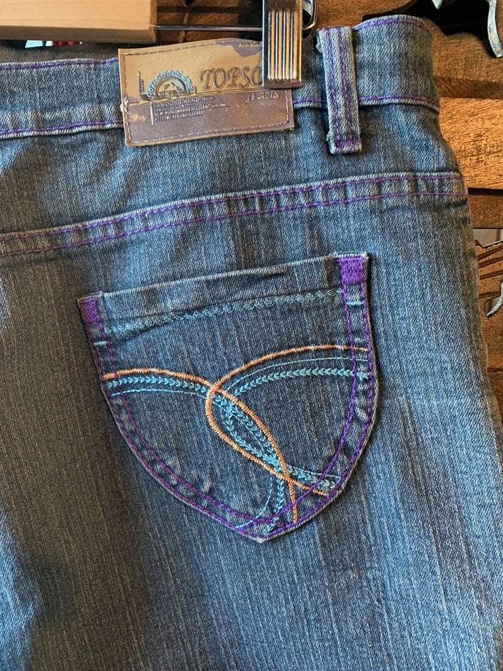 Ladies Denim Shorts.Plus Size L .Open Listing 4 SZ Details.W/Stretch.Embroider