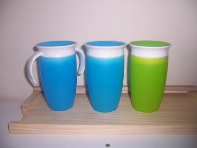 munchkin large  cups 360 sippy cups lot  bluebag