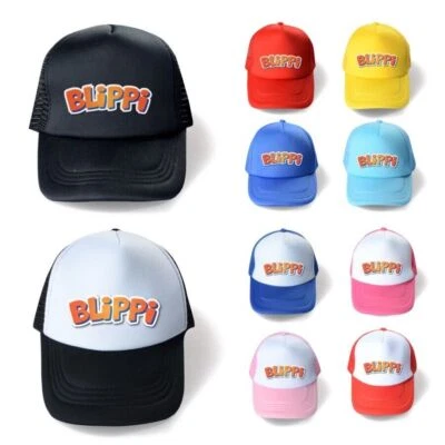 Children Cartoon Blippi Unisex Fashion Cool Adjustable Baseball Cap Hat Gifts