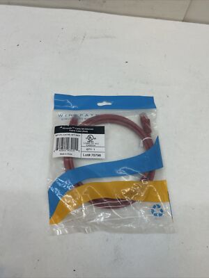 Wire path Cat5e 5ft Ethernet Patch Cable (red) WP-PC-CAT5E-5FT-RED