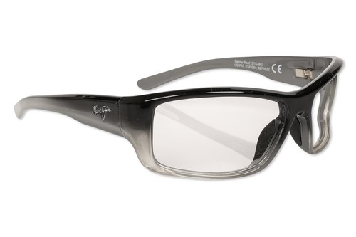 Maui Jim 792 Unisex Barrier Reef Wrap Sunglasses Black /Gray Frame Only - Picture 2 of 6