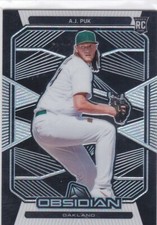 2020 Panini Chronicles Obsidian AJ Puk Rookie RC Oakland Athletics #27