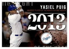 Yasiel Puig 2015 Topps Update Highlight Of The Year Card #H-90
