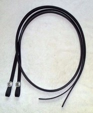 3/4 x 7' or 8' Split Reins Black Beta Biothane Rein Bridle Horse Show Trail pony