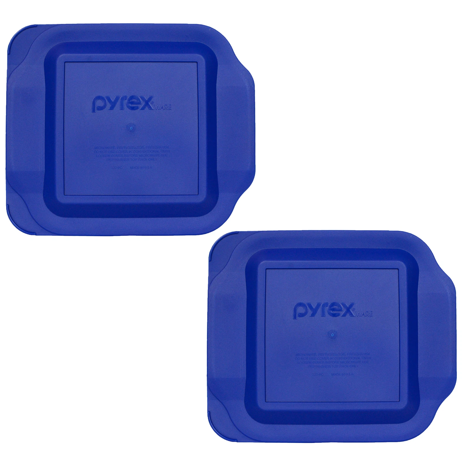 Pyrex 222-PC 2qt Blue Food Storage Lids (2-Pack)