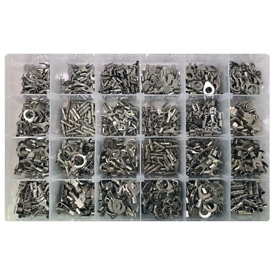 1200 Piece High Temperature Non-Insulated Wire Terminal Connector Assortment Kit