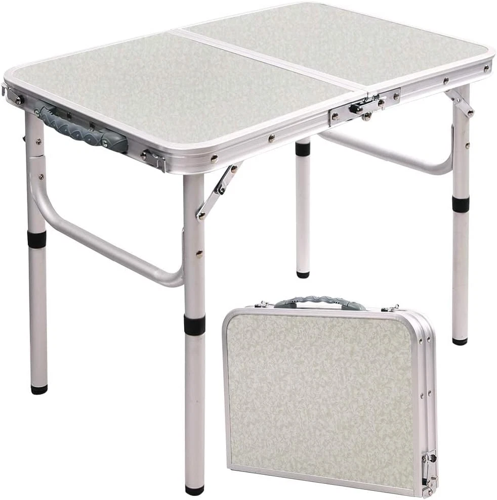 Small aluminum folding sale table