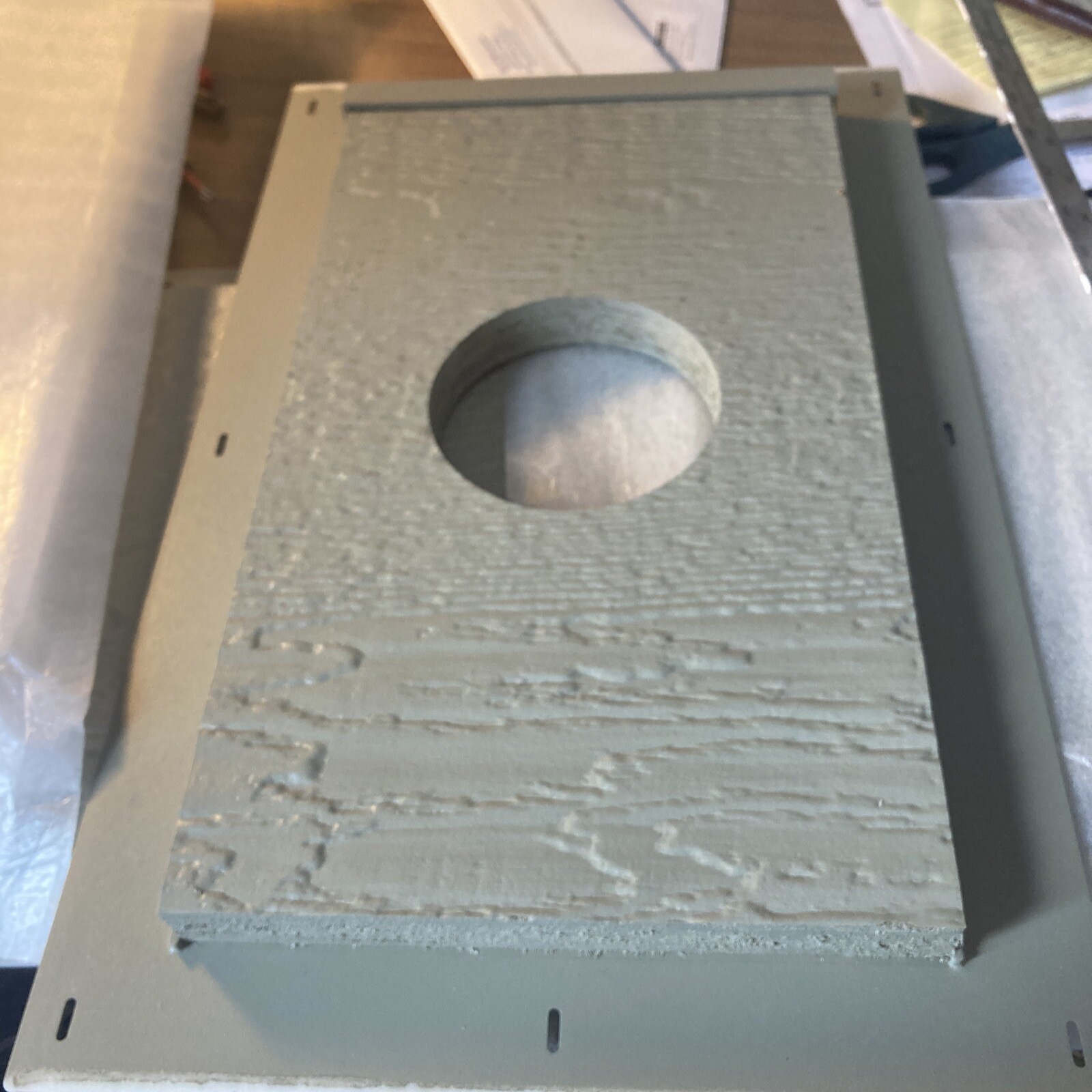 Rigidmount Platinu 8"x15" round 4" hole siding block LP smartside