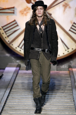 $3298 John Varvatos Collection Leather Shearling Zip Jacket Coat