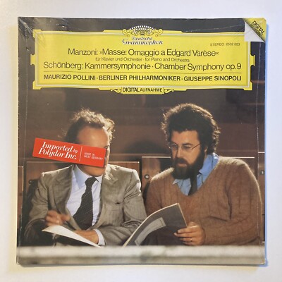 DG Digital 2532 023 Manzoni Schonberg Pollini Sinopoly Berlin Phil 1982 SEALED