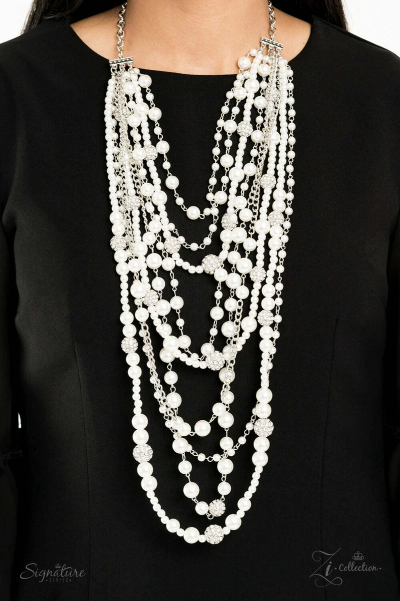 Pearl necklace deals paparazzi
