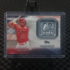 MIKE TROUT 2021 Topps Baseball 70th Anniversary LOGO PATCH #70LP-MT Angels