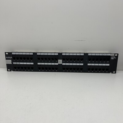 Lot of (6) Avaya 1100PSE Systimax Power Sum Patch Panel 19'' 24-Port CAT5E RJ45