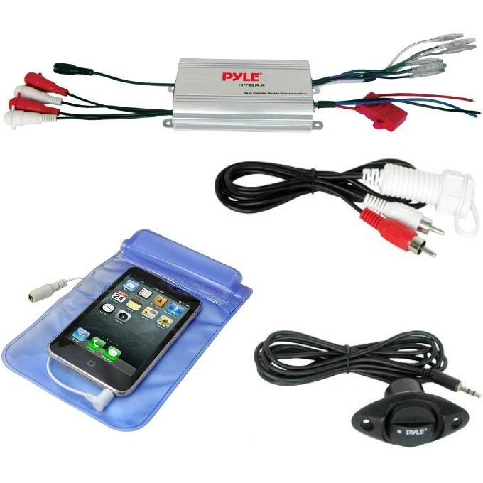 Verstärker Marine PLMRMP3A 4 Kanäle Mit Eingang MP3 / Aux High/Low Level - Bild 2 von 4