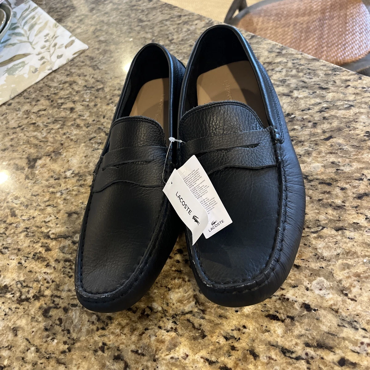 Lacoste black loafers cheap