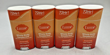 Lot Of 4, Lume Whole Body Women's Smooth Solid Deodorant, Clean Tangerine Scent