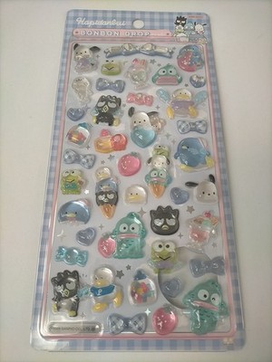 Sanrio Figuren Hapidanbui BonBon Drop Stickerbogen Neu Bogen 04
