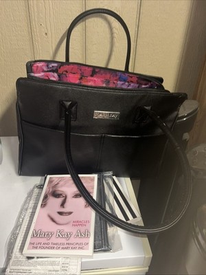 Huge Lot Mary Kay Consultant Starter Kit Bag Books Mirrors Receipts Forms Etc