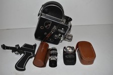 PAILLARD BOLEX H16 VINTAGE REFLEX CAMERA- LENS - LIGHT METER- GRIP - BAG HCX95 