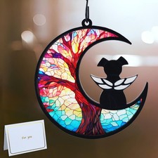 Original DIY Dog Angel Memorial Suncatcher with Sympathy Card,Memorial Gifts ...