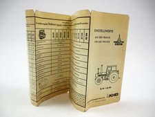 Deutz DX 80 86 92 110 120 145 160 valori di regolazione trattore 1/1979