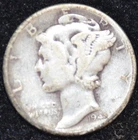1945 GOOD-VERY GOOD Mercury Dime, 90% SILVER!