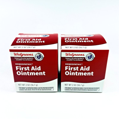 (2 Pack) Walgreens Homeopathic First Aid Ointment (2 oz) Compare To Emuaid Max