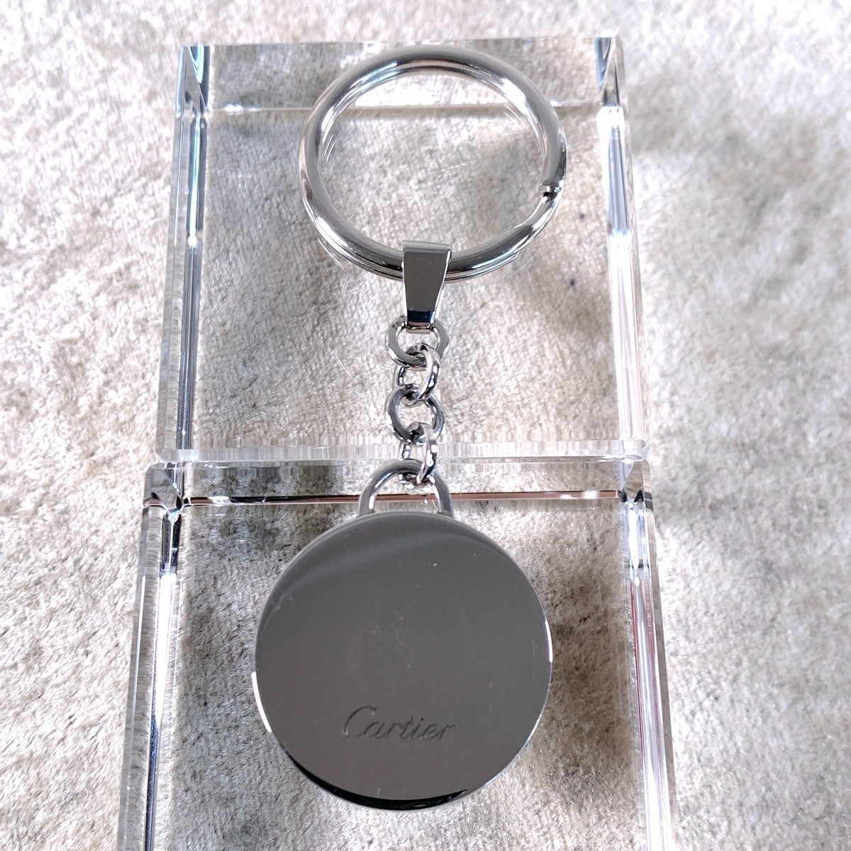 Cartier 　キーチャーム Cartier Key Ring Key Charm Water Resistant Stainless Steel with