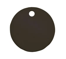 CH Hanson 43005, Tag-1" Round Anodized Aluminum Black 5pk