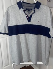 Tommy Hilfiger Polo Shirt Classic Fit Short Sleeve Casual Size Large