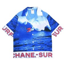 Chanel Surf Line Short Sleeve Shirt Top Blue ...
