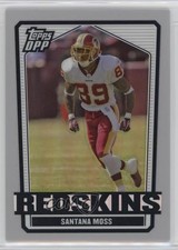 2007 Draft Picks and Prospects (DPP) Chrome Silver Refractor Santana Moss nd3