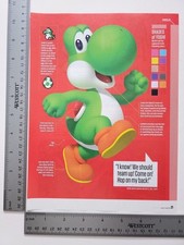 Yoshi Authentic Print Advertisement / Game Poster Art