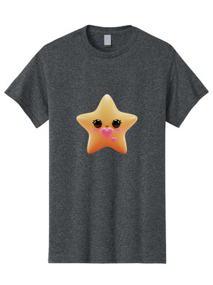 Cute-Star Mens Graphic Tee, 100% Cotton, Casual Summer Wear