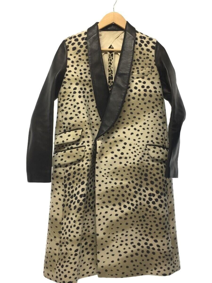 ALTRA CASSETTO altro cappotto 36 lana color panna leopardata 6525 299 0322