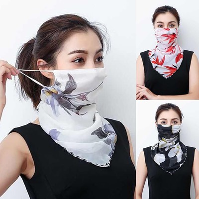 Damen Dreieckschal Schal Halstuch Mund  Nasen Sport Mundbedeckung Outdoor