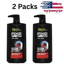Axe Total Fresh 3-in-1 Shampoo Conditioner and Body Wash, 28 fl oz - 2 Packs 0.68 per gallon