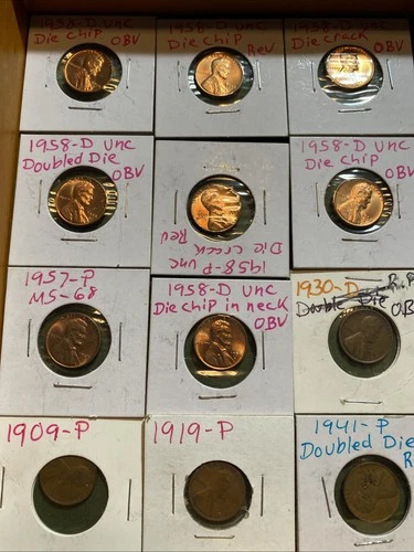Lot Of 12 Wheat Pennies  Lot Old Us Coins Possible Errors? Some Bu