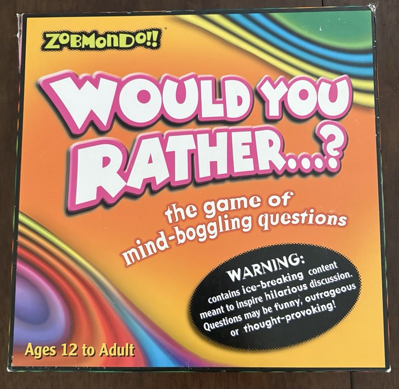 Zobmondo Would You Rather Board Game The Game of Mind Boggling Questions