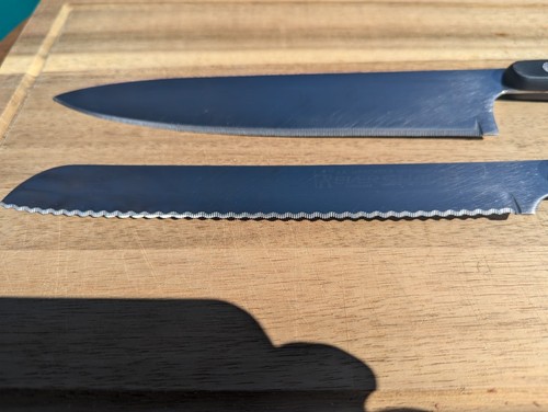J A Henckels Eversharp Messer Set 8" Chef 8" Brot 6" Utility 5" Ausbeinen 3" Schälen - Bild 7 von 8