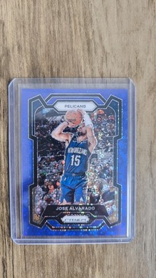 JOSE ALVARADO 2023-24 PANINI PRIZM BLUE FAST BREAK PELICANS /150