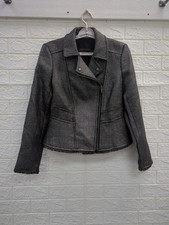 PRE-OWNED Banana Republic Gunmetal Jacquard Blazer Womens Size 8