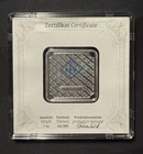 Geiger Edelmetalle Silver Bar 1oz Square in Plastic Assay Capsule