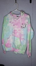 Exist Tie-Dye Hoodie I Love My Puppy Myrtle Beach Graphic Women's Size L