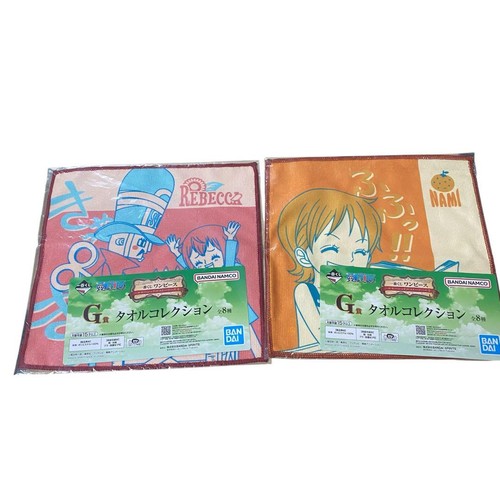 One Piece Towels Set of 6 Face Towels Character Prints Japan Anime - Picture 2 of 5